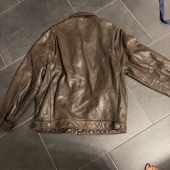 Tommy Bahama Dark Brown Leather Jacket - Picture 3 of 4